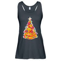 Pizza Crustmas Tree Ladies Essential Flowy Tank