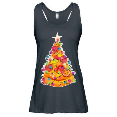 Pizza Crustmas Tree Ladies Essential Flowy Tank