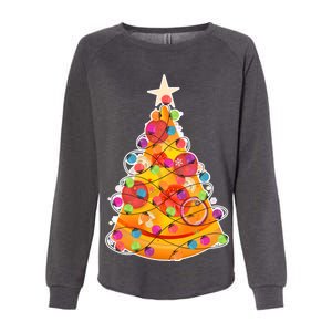 Pizza Crustmas Tree Womens California Wash Sweatshirt