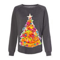 Pizza Crustmas Tree Womens California Wash Sweatshirt