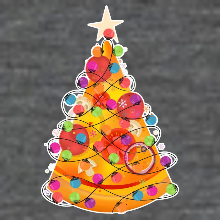 Pizza Crustmas Tree Baby Bodysuit