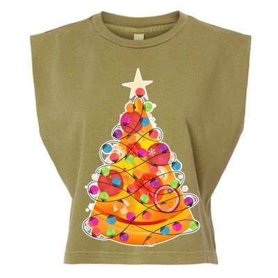 Pizza Crustmas Tree Garment-Dyed Women's Muscle Tee