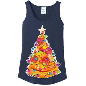 Pizza Crustmas Tree Ladies Essential Tank