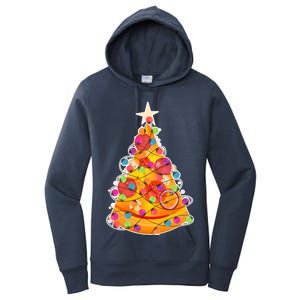 Pizza Crustmas Tree Women's Pullover Hoodie