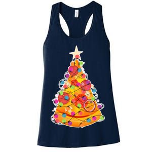 Pizza Crustmas Tree Women's Racerback Tank