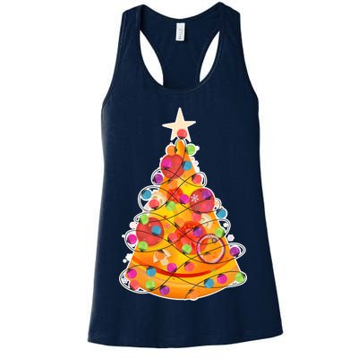 Pizza Crustmas Tree Women's Racerback Tank