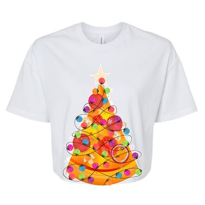 Pizza Crustmas Tree Bella+Canvas Jersey Crop Tee