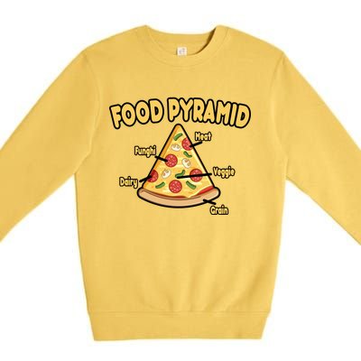 Pizza Food Pyramid Premium Crewneck Sweatshirt