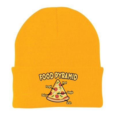 Pizza Food Pyramid Knit Cap Winter Beanie