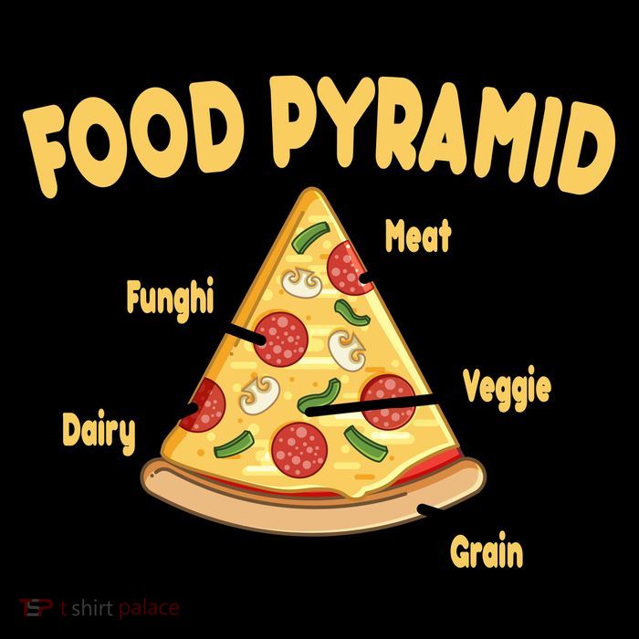 Pizza Food Pyramid Stripe Pom Pom Beanie