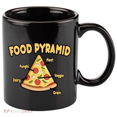 Pizza Food Pyramid 11oz C Handle Ceramic Mug