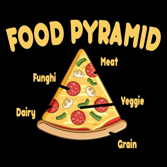 Pizza Food Pyramid Youth Performance Sprint T-Shirt