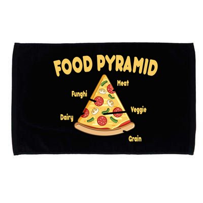 Pizza Food Pyramid Microfiber Hand Towel