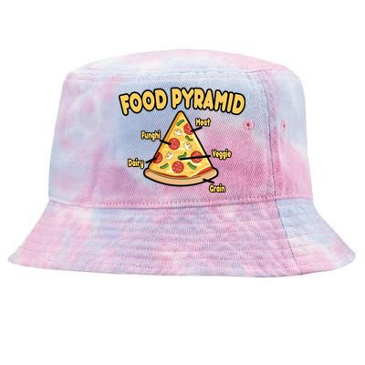 Pizza Food Pyramid Tie-Dyed Bucket Hat