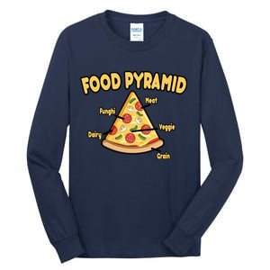 Pizza Food Pyramid Tall Long Sleeve T-Shirt