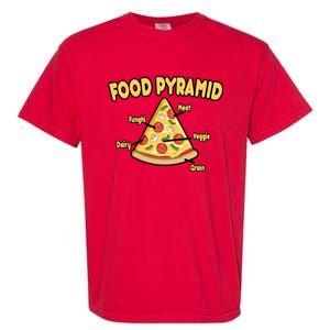 Pizza Food Pyramid Garment-Dyed Heavyweight T-Shirt