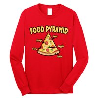 Pizza Food Pyramid Long Sleeve Shirt