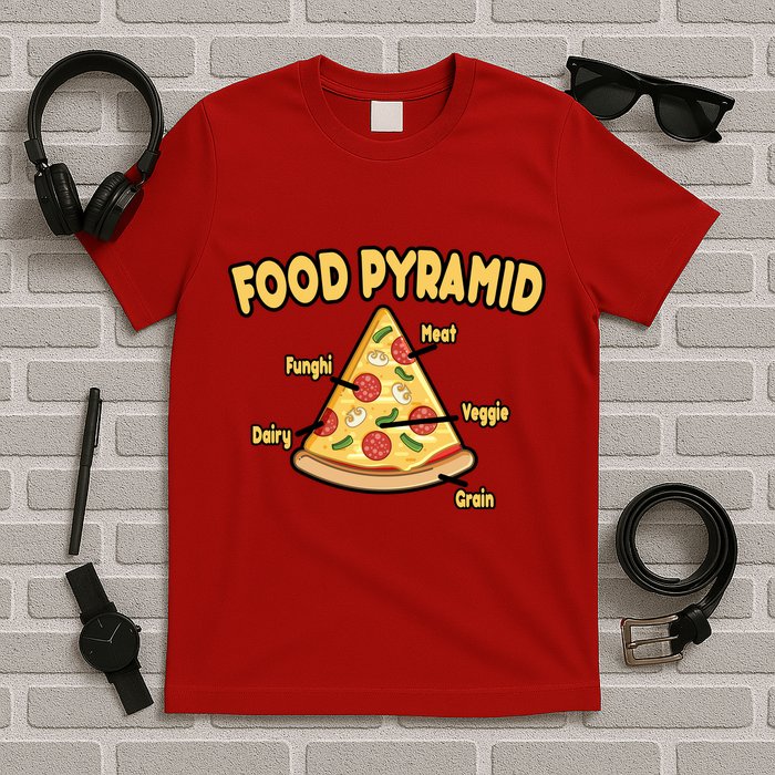 Pizza Food Pyramid T-Shirt