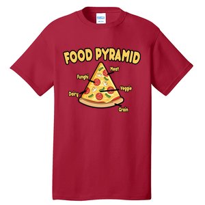 Pizza Food Pyramid Tall T-Shirt