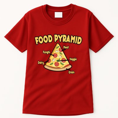 Pizza Food Pyramid Tall T-Shirt
