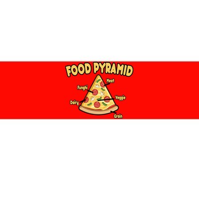 Pizza Food Pyramid Bumper Sticker