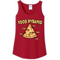 Pizza Food Pyramid Ladies Essential Tank