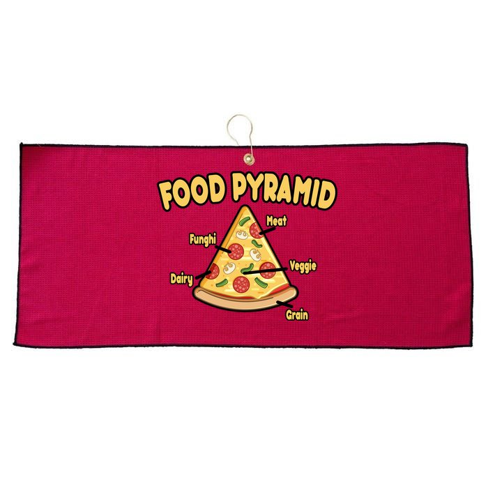 Pizza Food Pyramid Large Microfiber Waffle Golf Towel