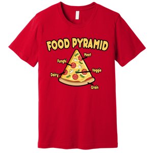 Pizza Food Pyramid Premium T-Shirt