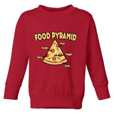 Pizza Food Pyramid Toddler Sweatshirt