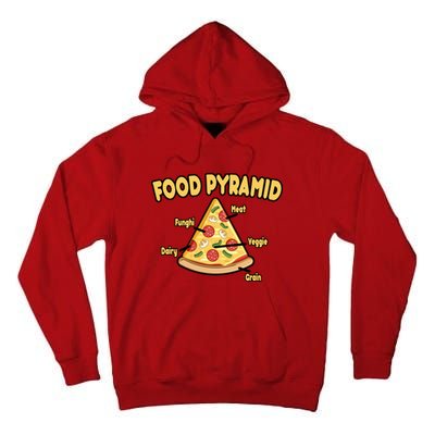 Pizza Food Pyramid Tall Hoodie