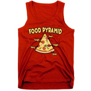 Pizza Food Pyramid Tank Top