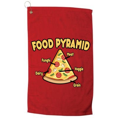 Pizza Food Pyramid Golf Towel