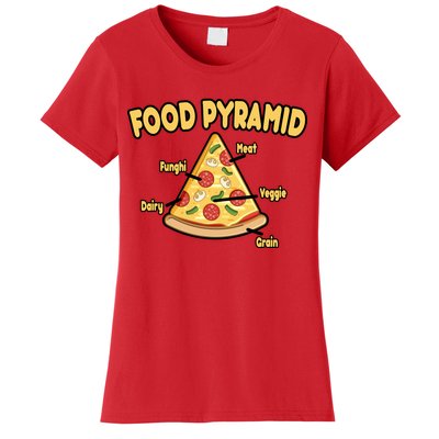 Pizza Food Pyramid Women's T-Shirt