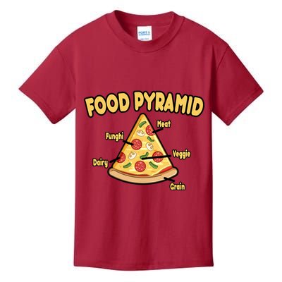 Pizza Food Pyramid Kids T-Shirt