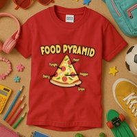 Pizza Food Pyramid Kids T-Shirt