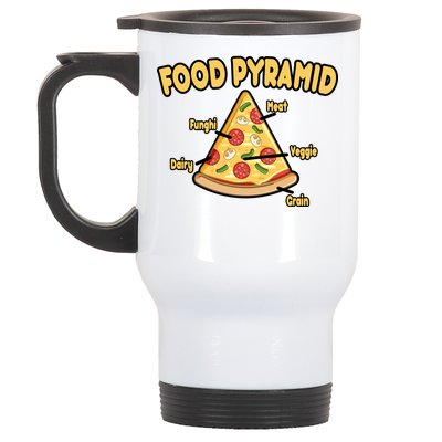 Pizza Food Pyramid Stainless Steel Travel Mug