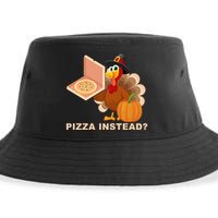 Pizza Instead? Funny Turkey Thanksgiving Sustainable Bucket Hat