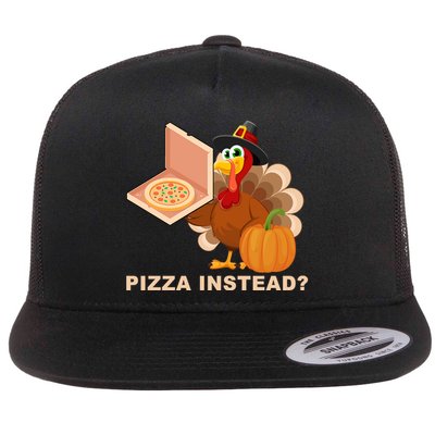 Pizza Instead? Funny Turkey Thanksgiving Flatbill Hat