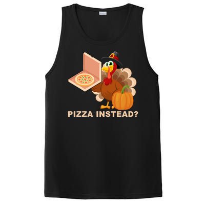 Pizza Instead? Funny Turkey Thanksgiving PosiCharge Competitor Tank