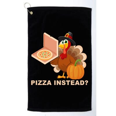 Pizza Instead? Funny Turkey Thanksgiving Golf Towel