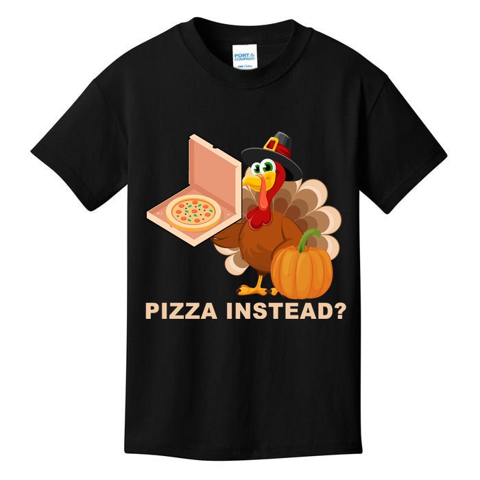 Pizza Instead? Funny Turkey Thanksgiving Kids T-Shirt