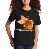 Pizza Instead? Funny Turkey Thanksgiving Kids T-Shirt