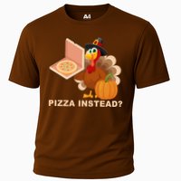 Pizza Instead? Funny Turkey Thanksgiving Cooling Performance Crew T-Shirt