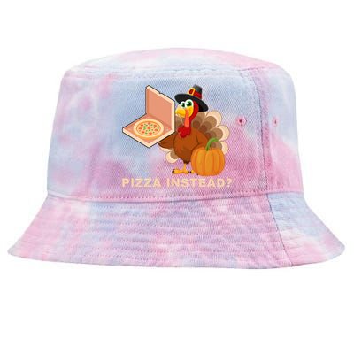 Pizza Instead? Funny Turkey Thanksgiving Tie-Dyed Bucket Hat