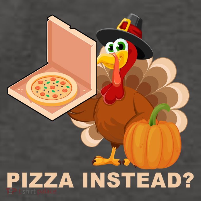 Pizza Instead? Funny Turkey Thanksgiving Vector Backpack