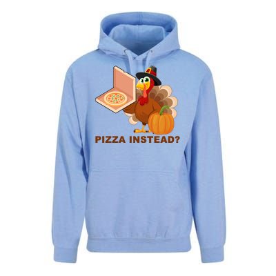 Pizza Instead? Funny Turkey Thanksgiving Unisex Surf Hoodie