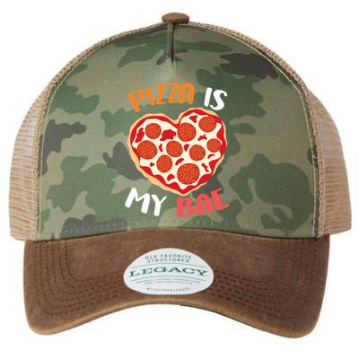 Pizza is My Bae Funny Valentines Day Legacy Tie Dye Trucker Hat