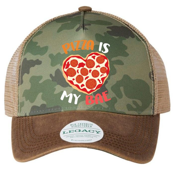 Pizza is My Bae Funny Valentines Day Legacy Tie Dye Trucker Hat