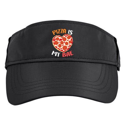 Pizza is My Bae Funny Valentines Day Adult Drive Performance Visor