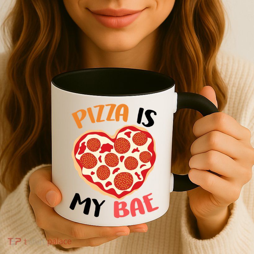 Pizza is My Bae Funny Valentines Day Mug